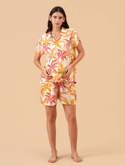 The Mom Store - Multi-Color Printed Regular Fit Shirt and Shorts