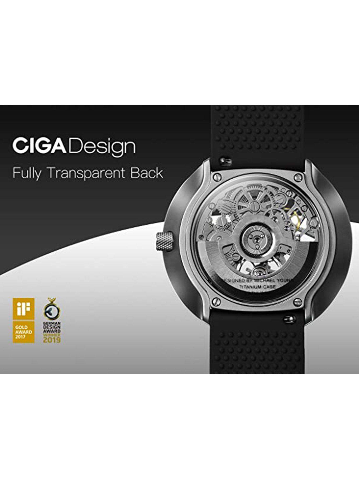 Buy CIGA DESIGN Watch Titanium Case Skeleton Automatic Mechanical