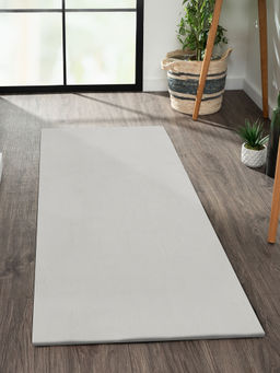 OBSESSIONS - Silver Angola Solid Bedside Runner