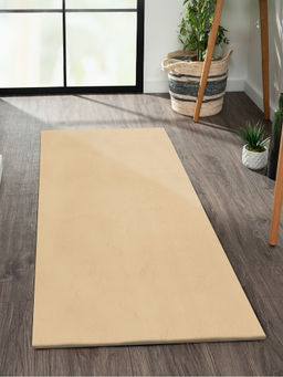 OBSESSIONS - Cream Angola Solid Bedside Runner