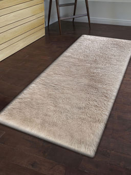 OBSESSIONS - Beige Fiona Solid Bedside Runner