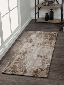 OBSESSIONS - Seher Abstract Bedside Runner Beige