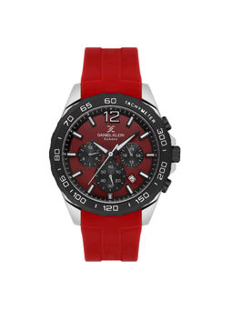 Daniel Klein Exclusive - Silicone Red Dial Exclusive Men's Analog Watch - DK.1.13742-2