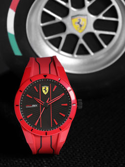 Scuderia Ferrari - Black Silicon Pvd Watch
