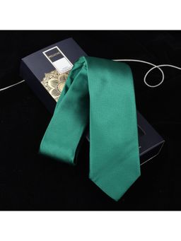 PELUCHE - Charming Green Necktie for Men