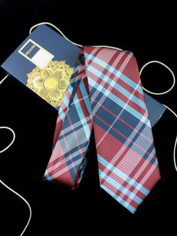 PELUCHE - Foxy Checks Necktie for Men