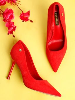 Flat n Heels - Women Red Pump Heels