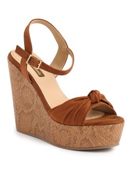Flat n Heels - Women Brown Wedges Heels