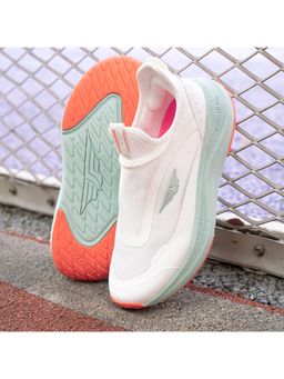 Red Tape - Women Textured Green and White Walking Slip-On Shoes