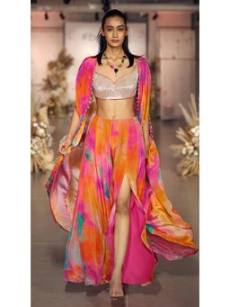 Basanti Kapde aur Koffee - The Sundowner Glow Embroidered Co-ord Set