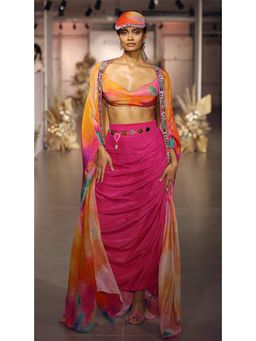 Basanti Kapde aur Koffee - The Sunscape Embroidered Cape Set