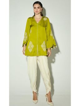 Basanti Kapde aur Koffee - The Willow Leaf Embroidered Co-Ord Set