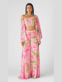 Basanti Kapde aur Koffee - The Eden Noir Asymmetric Co-ord Set