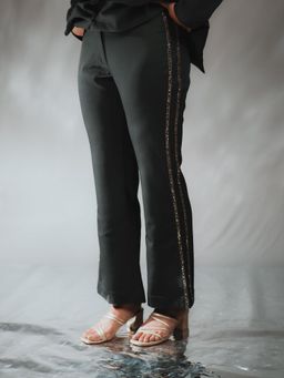 DARLING GIRL - Meta Embellished Straight Trouser