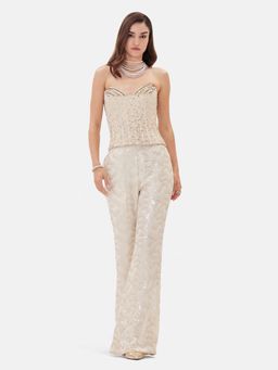 Basanti Kapde aur Koffee - The Celestial Ivory Embroidered Co-ord Set