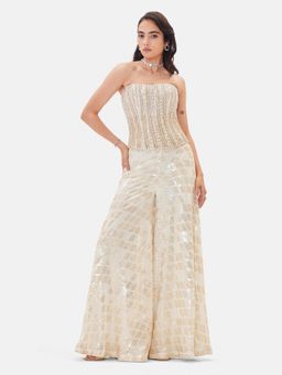 Basanti Kapde aur Koffee - The Champagne Sparkle Embroidered Co-Ord Set