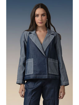 DARLYTTE - Blue Evianna Colour Blocked Jacket