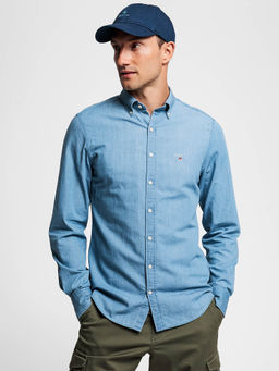 GANT - Blue Solid Casual Shirt