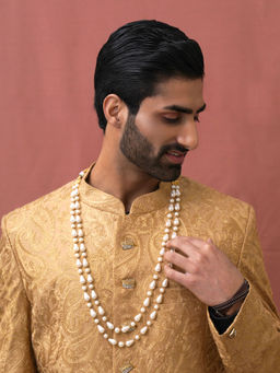 Ruby Raang Studio - White Dual Shaped Necklace