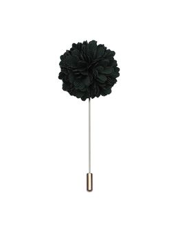 PELUCHE - Petal Whispers Dark Green Floral Brooch For Men