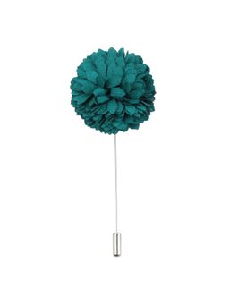 PELUCHE - Enchanting Bloom Green Floral Brooch For Men