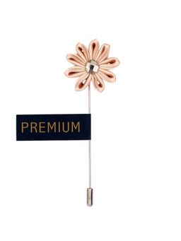 PELUCHE - Glowing Petals Beige Brooch Lapel Pin For Men