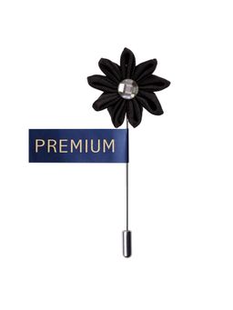 PELUCHE - Glowing Petals Black Brooch Lapel Pin For Men