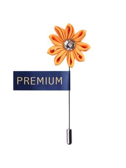 PELUCHE - Glowing Petals Yellow Brooch Lapel Pin For Men