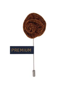 PELUCHE - The Shining Star Brown Brooch Lapel Pin For Men