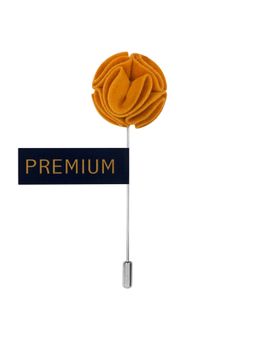 PELUCHE - The Dahlia Flower Mustard Brooch Lapel Pin For Men
