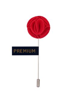 PELUCHE - The Dahlia Flower Red Brooch Lapel Pin For Men
