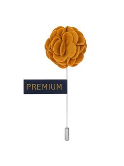 PELUCHE - Wonderful Tulip Mustard Brooch Lapel Pin For Men