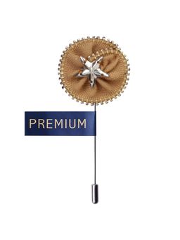 PELUCHE - Shining Star Beige Brooch Lapel Pin For Men