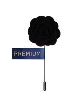PELUCHE - Blooming Charm Black Brooch Lapel Pin For Men