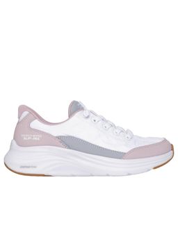 SKECHERS - Girls CONTOUR FOAM White & Purple Slip On Sneakers