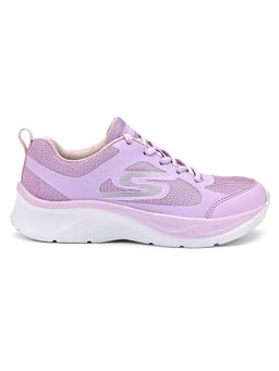 SKECHERS - Girls Elite Sport Lavender Casual Lace Up Sneakers