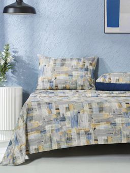 Maspar - 100% Cotton Printed Single Bedsheet With 1 Pillow Case