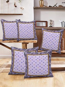 Kuber Industries - Cushion Covers cushion Cover Purple (Pack of 5) (16x16 Inches)