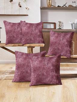 Kuber Industries - Broken Wall Cushion Cover Rectangle Cushion Cover (Pink) (Pack of 5) (16x16 Inches)