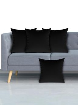 Kuber Industries - Sofa Cushion Pillow Filler Sofa Cushion Washable Black (Pack of 4) (16x16 Inches)