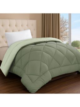 Story@Home - Reversible Comforter Microfiber Reversible Blankets (Olive Green & Sage Green)