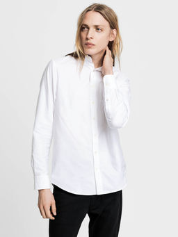 GANT - White Solid Casual Shirt