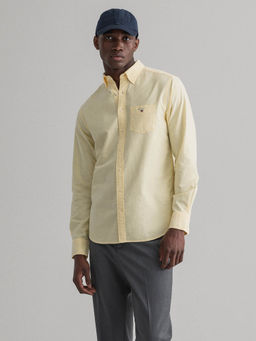 GANT - Yellow Solid Casual Shirt