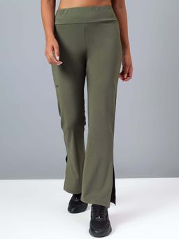 Dida - Women Stretchable Dry-Fit Activewear Yoga Training Sports Olive Tights