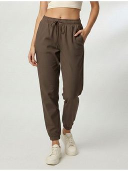 WINEBERRY - Women Brown Regular Fit Joggers