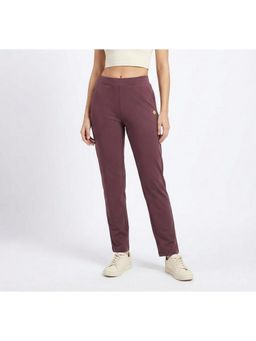 WINEBERRY - Women Mauve Ragular Fit Track Pants