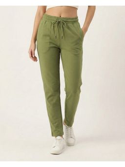WINEBERRY - Women Olive Track Pant