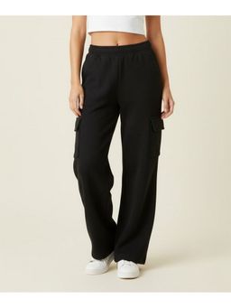 WINEBERRY - Women Black Effortless Comfort Cargo
