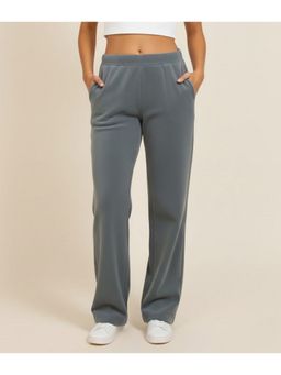 WINEBERRY - Women Blue Comfortable Straight-Fit Track Pant