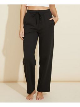 WINEBERRY - Women Black Effortless Comfort Track Pant